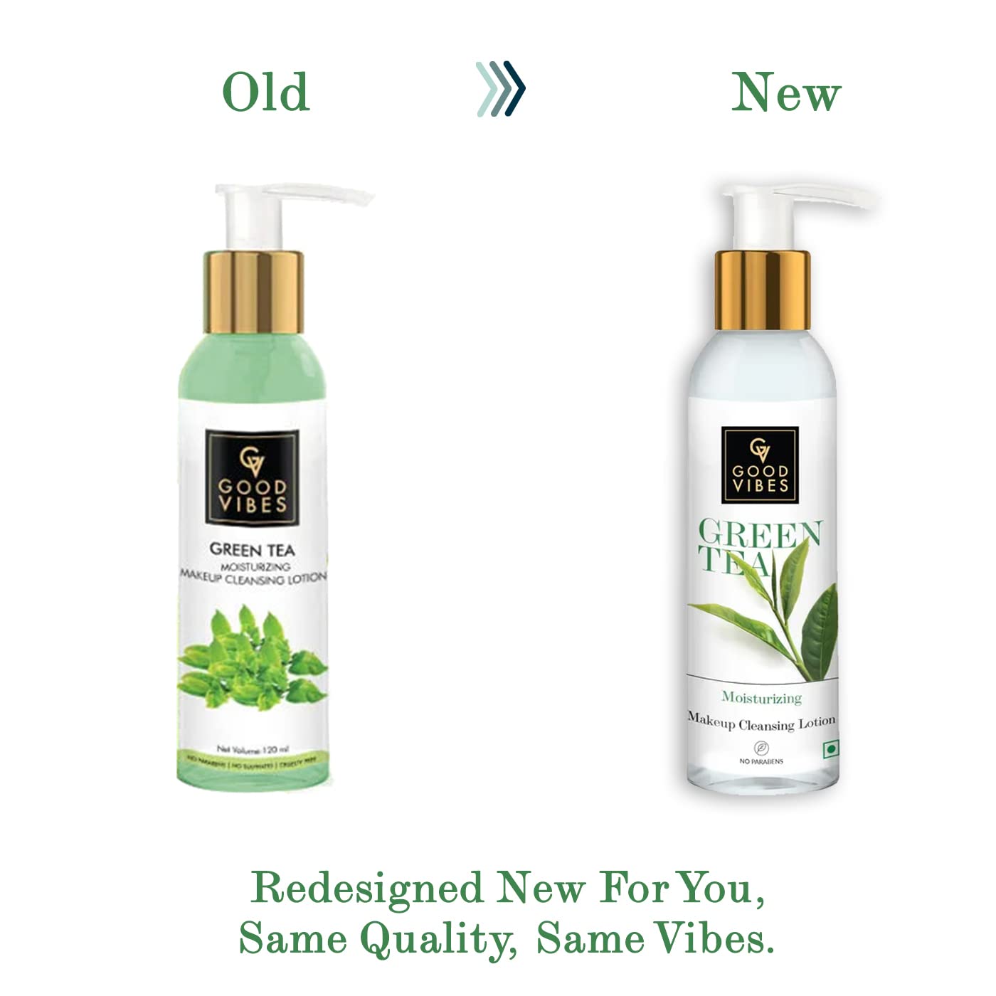 Good Vibes Moisturizing Makeup Cleansing Lotion - Green Tea