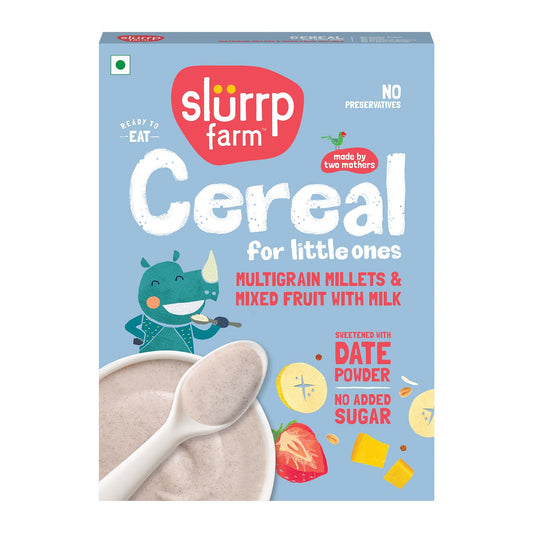Slurrp Farm Multigrain Millets with Mixed Fruits Cereal For Kids - Grab2buy