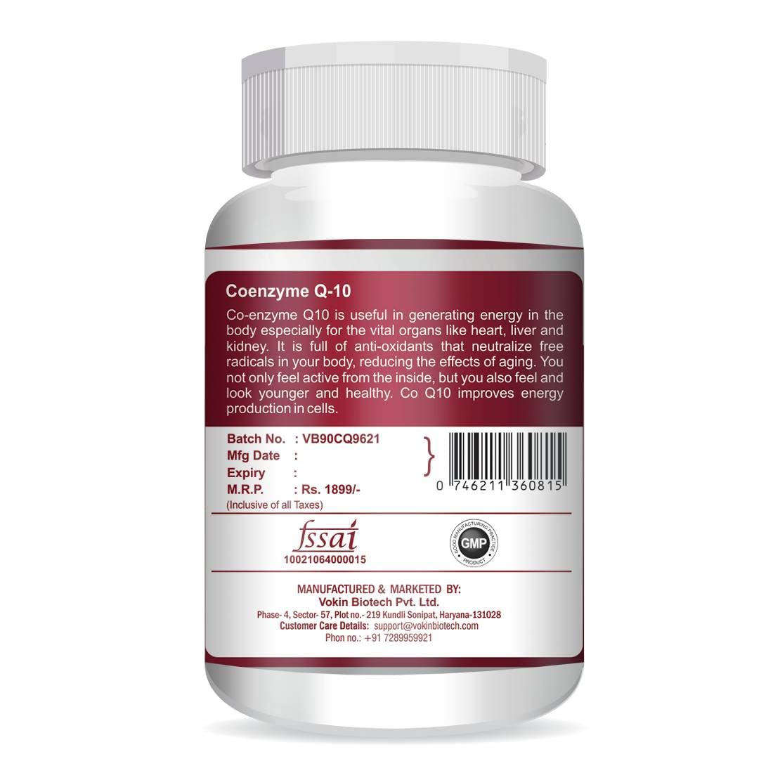 Vokin Biotech 100% Natural Coenzyme Q  Grab2Buy Vokin Biotech Grab2Buy