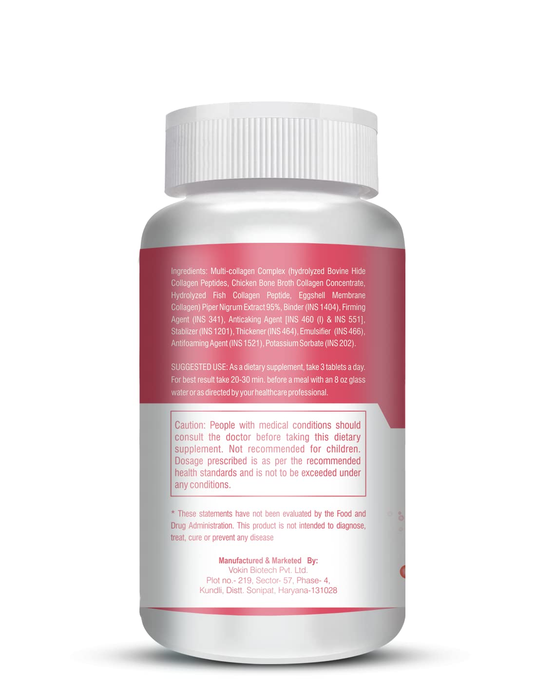 Vokin Biotech Multi Collagen Complex Peptide Tablets  Grab2Buy Vokin Biotech Grab2Buy