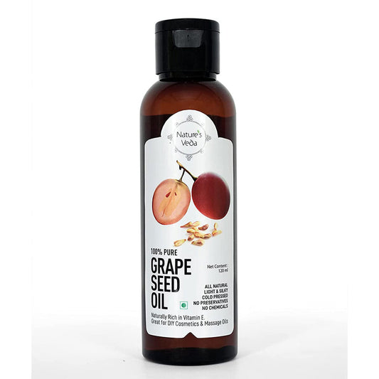 Grape Seed Oil | Natural | Light & Silky | Cold Pressed | 120ml 