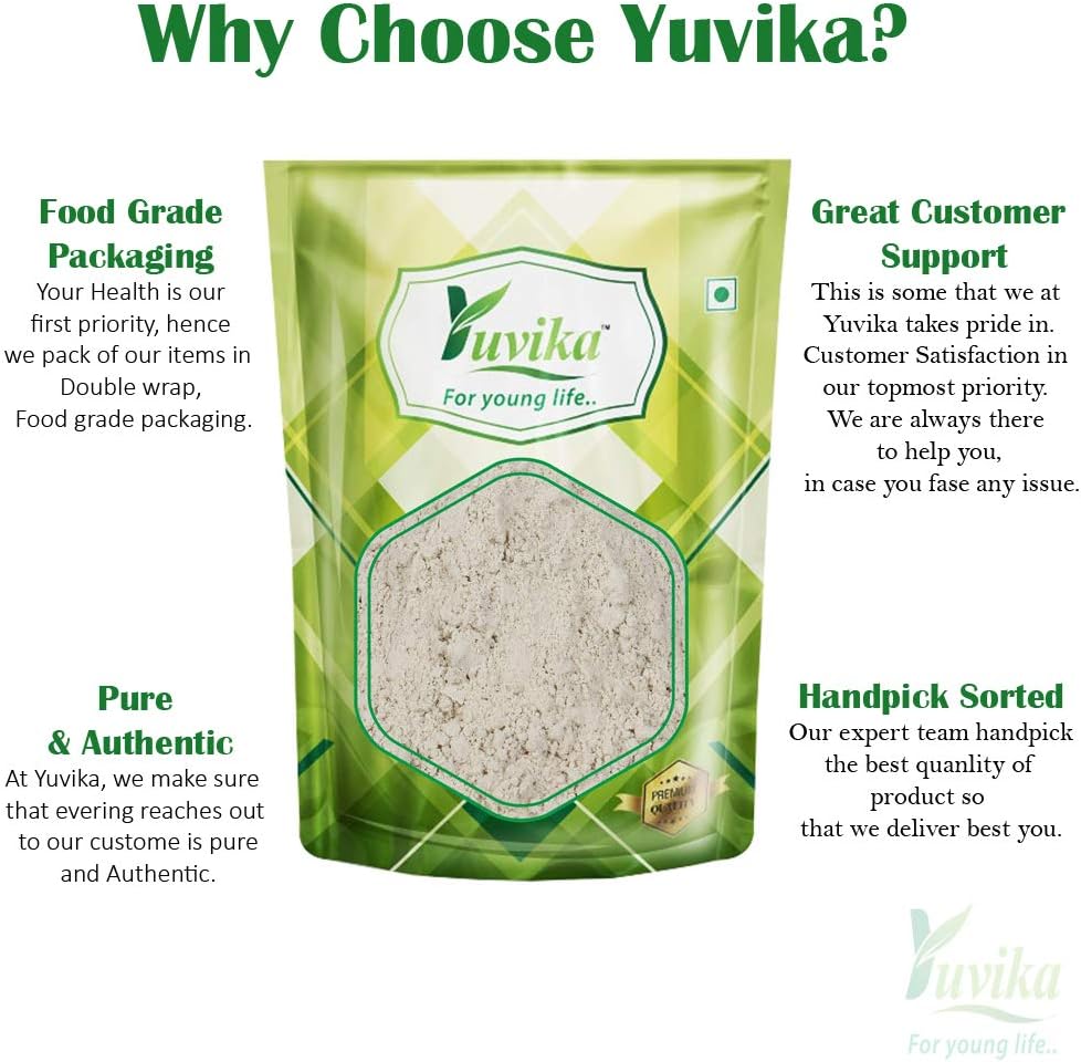 Yuvika Beej Kaunch Kala Powder (Without Peel) - Mucuna Pruriens - Black Kaunch Seeds Powder | Cowhage 