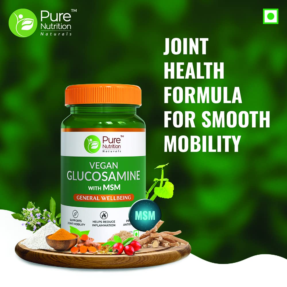 Pure Nutrition Vegan Glucosamine with MSM Veg Tablets 
