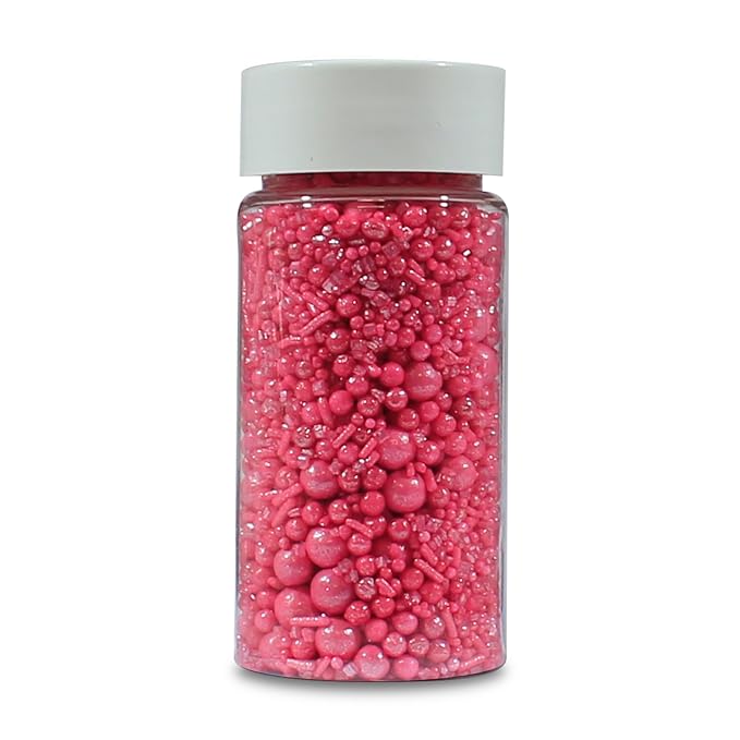 Confect Crimson Pink | Sprinkles Bottle for Decoration Bottle