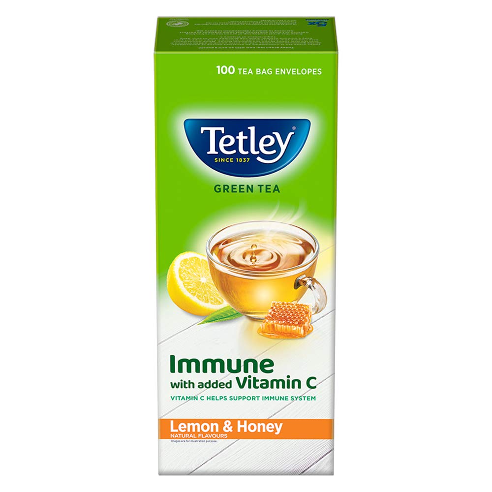Tetley Green Tea Lemon and Honey (100 Tea Bags)  Grab2Buy Tetley Grab2Buy