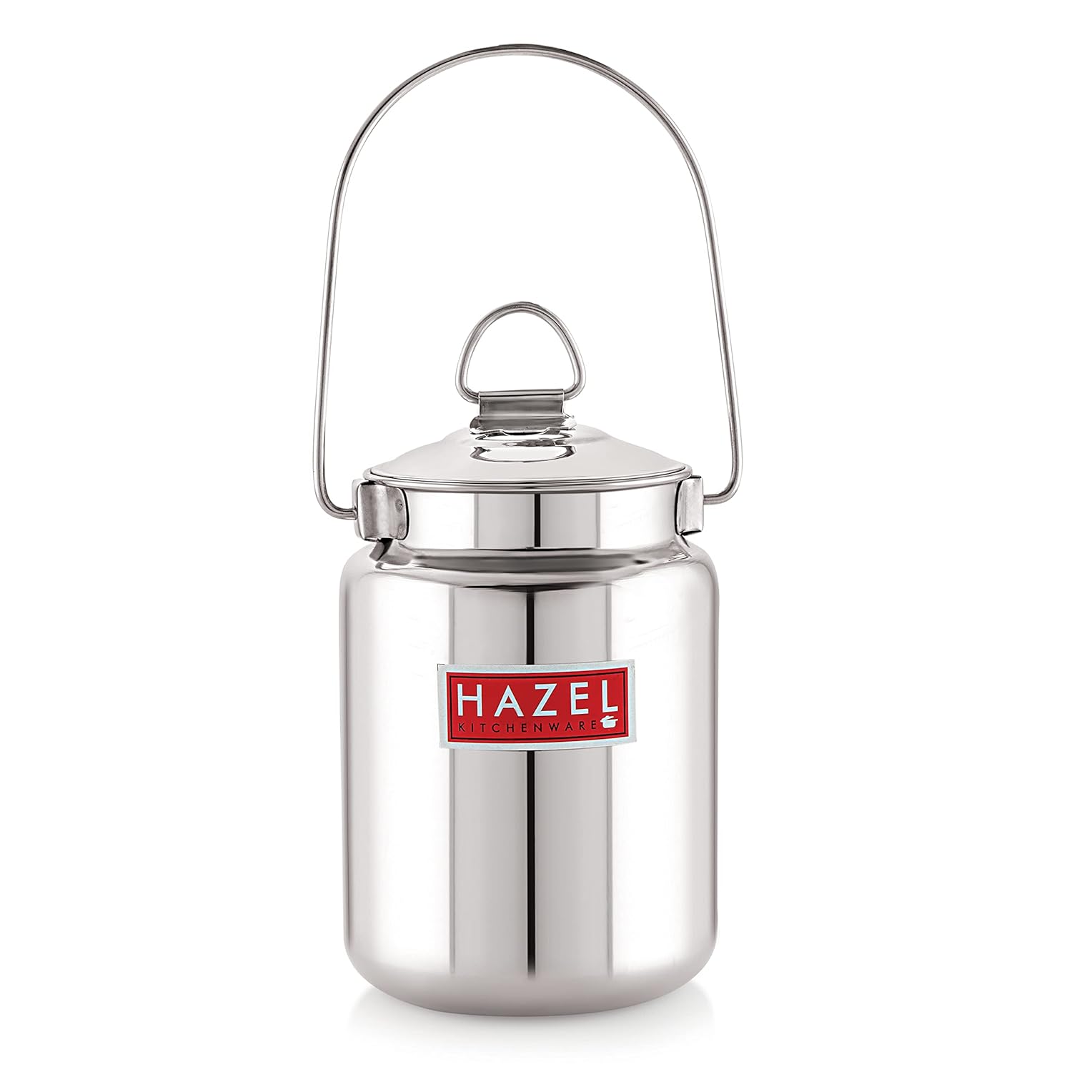 HAZEL Stainless Steel Plain Barani, 1 LTR