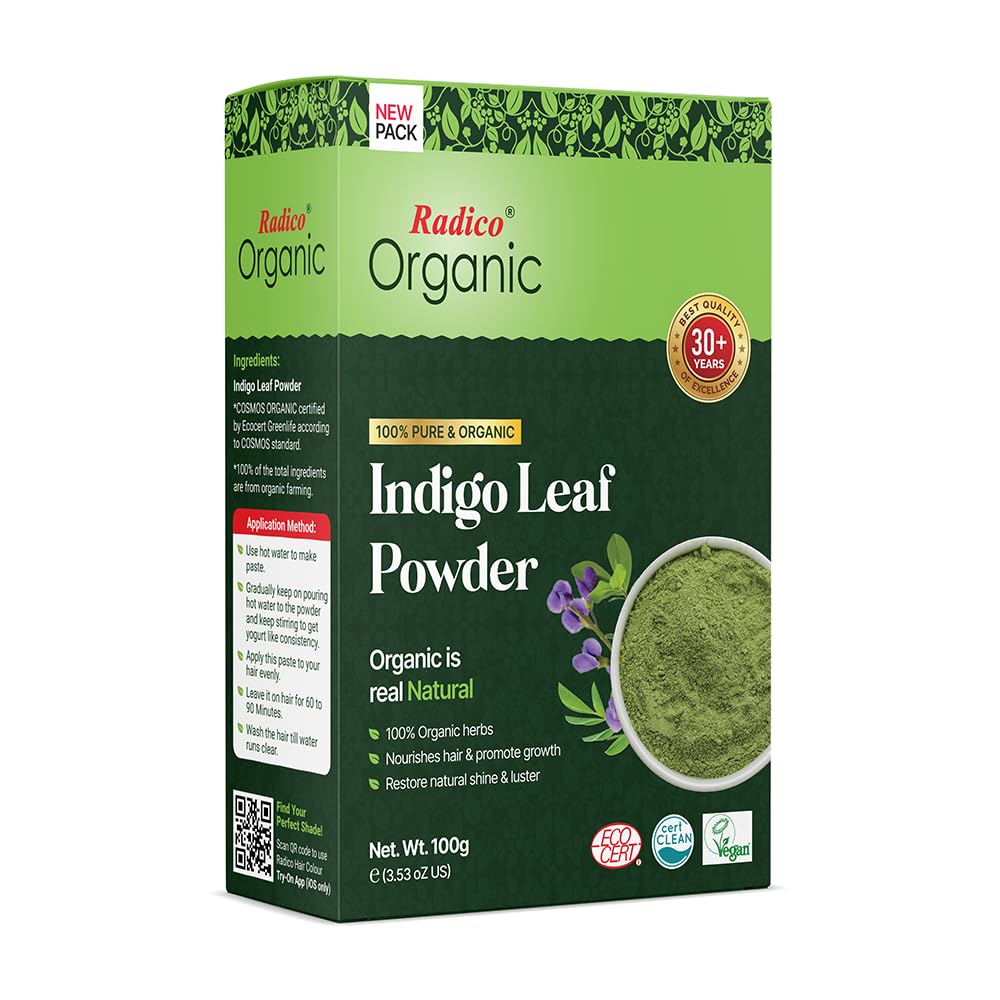 Radico Organic Indigo Leaf Powder Hair Color 