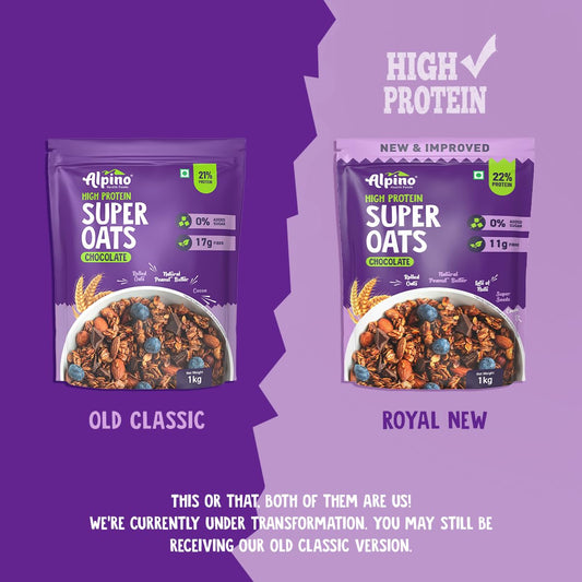 Alpino High Protein Super Rolled Oats Chocolate - Grab2buy