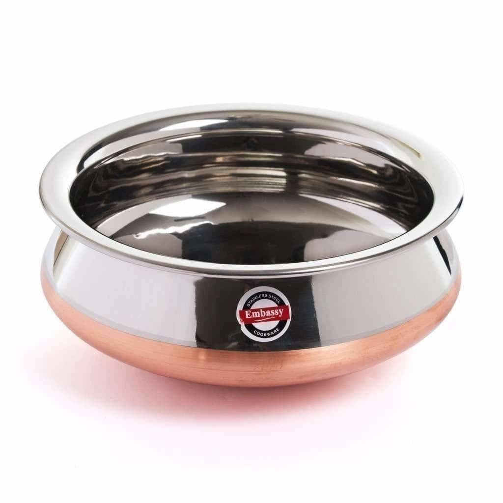 Stainless Steel Copper Bottom Pongal Handi  Sizes 4 | Grab2Buy