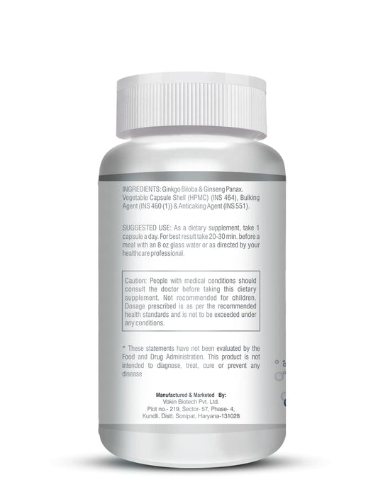 Vokin Biotech Ginseng Ginkgo Extract Capsules  Grab2Buy Vokin Biotech Grab2Buy