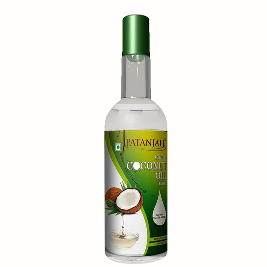 Patanjali Virgin Coconut Oil | Cold-Pressed Pure Coconut Oil for Premium Hair, Skin & Wellness 