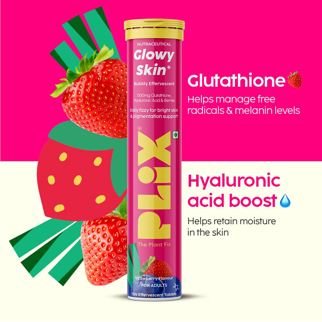 PLIX The Plant Fix Skin Hydration Combo - Hyaluronic Acid And Skin Glow Glutathione 