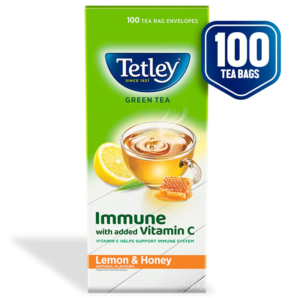 Tetley Green Tea Lemon and Honey (100 Tea Bags)  Grab2Buy Tetley Grab2Buy