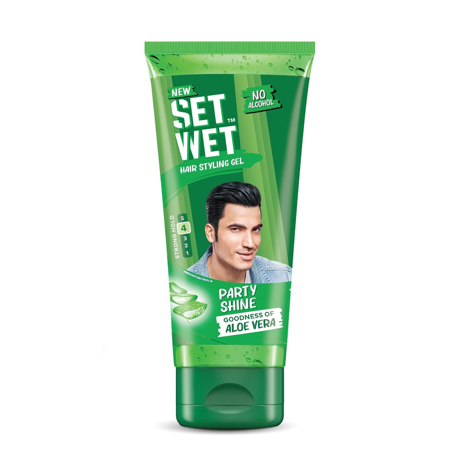 Set Wet Hair Gel for Men Vertical Hold Strong Hold High Shine 