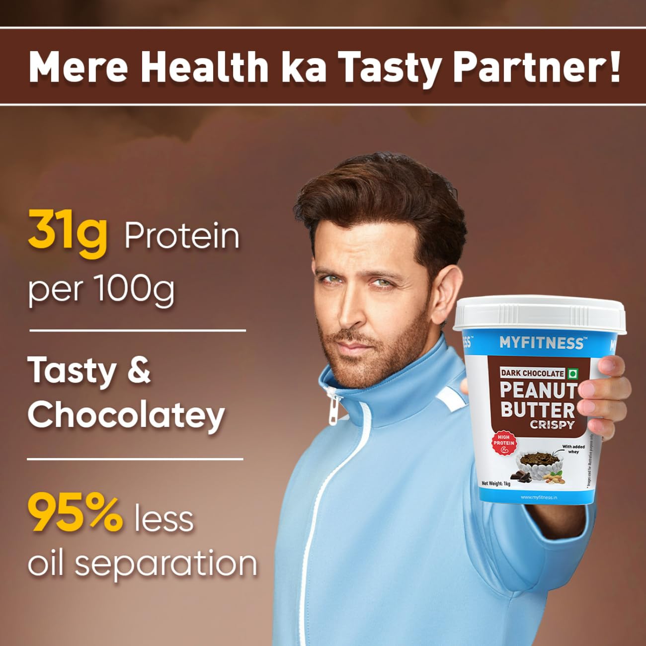 Myfitness High Protein Dark Chocolate Peanut Butter Crispy 