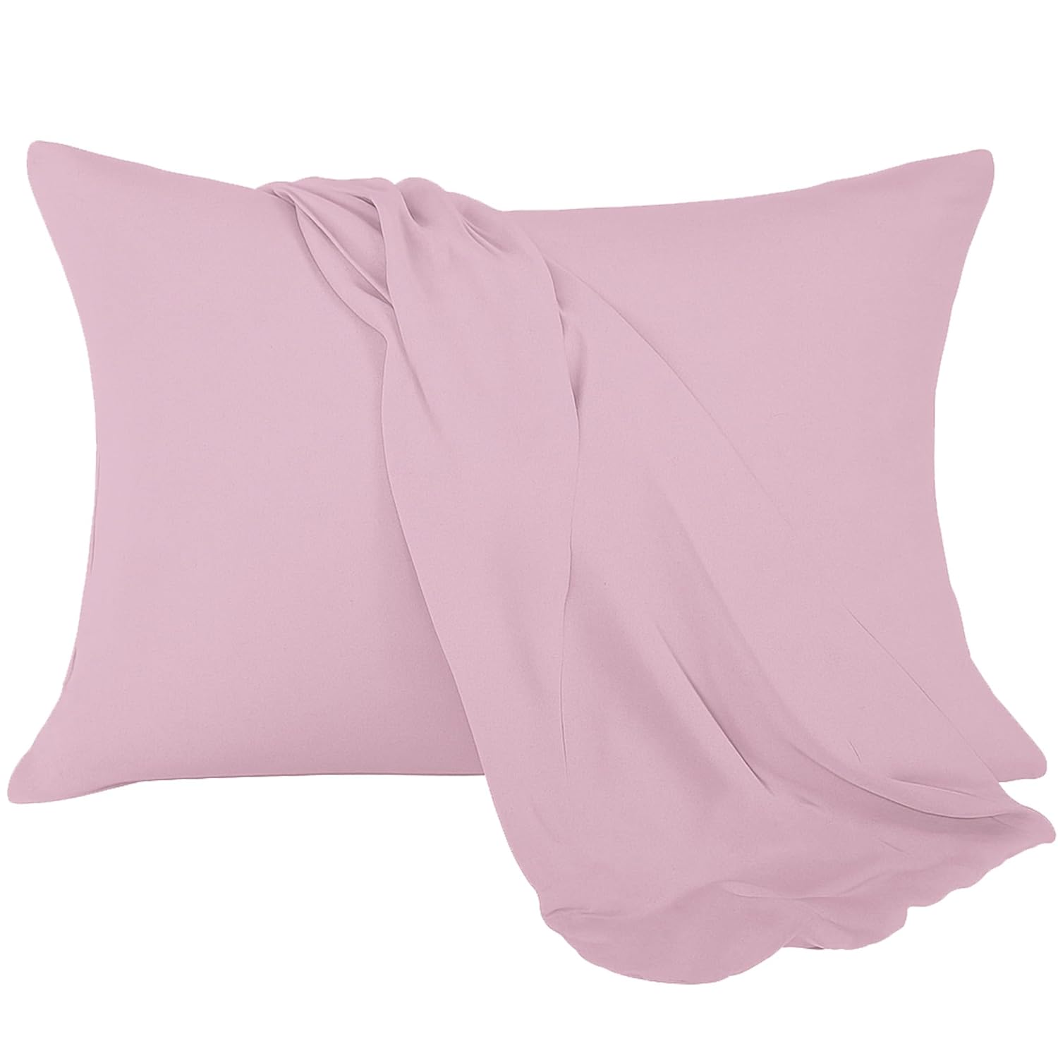 Ambra Linens Ultra Soft Pillow Protectors 300TC Set of 2 Breathable Pillow Covers-Pink