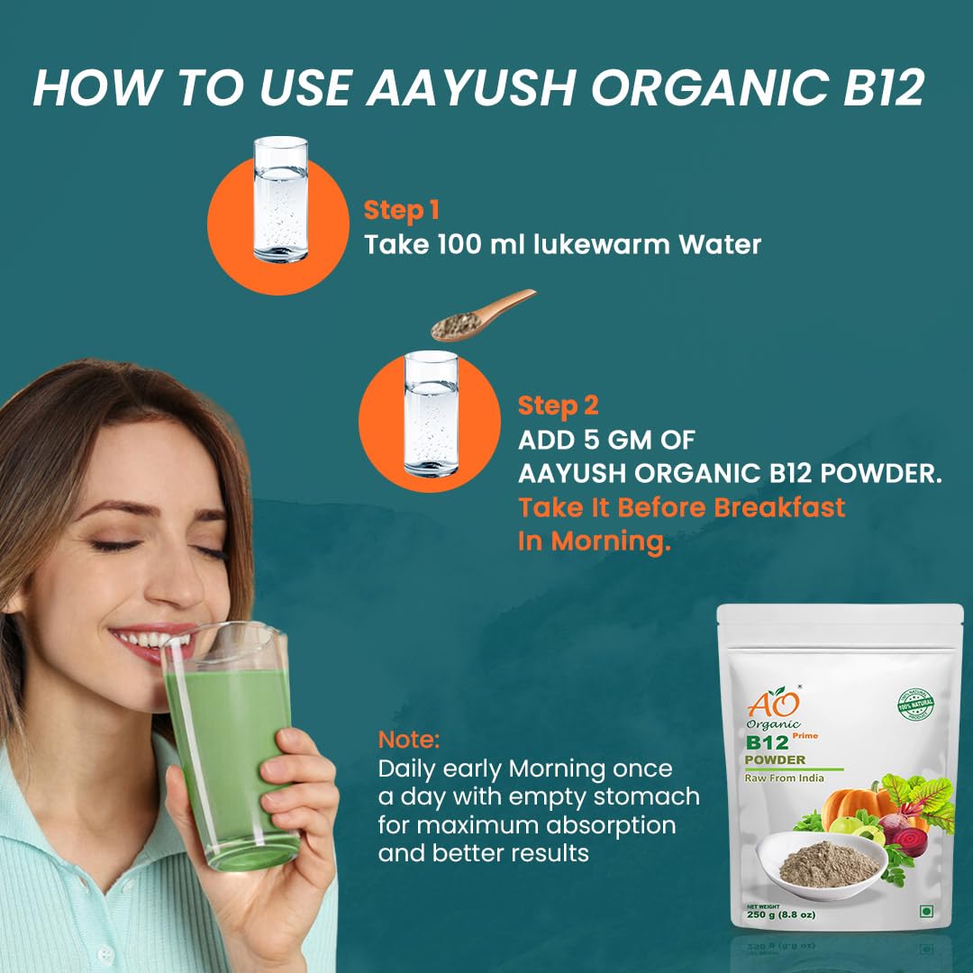 Ao Organic Natural Plant Base B12 Powder 