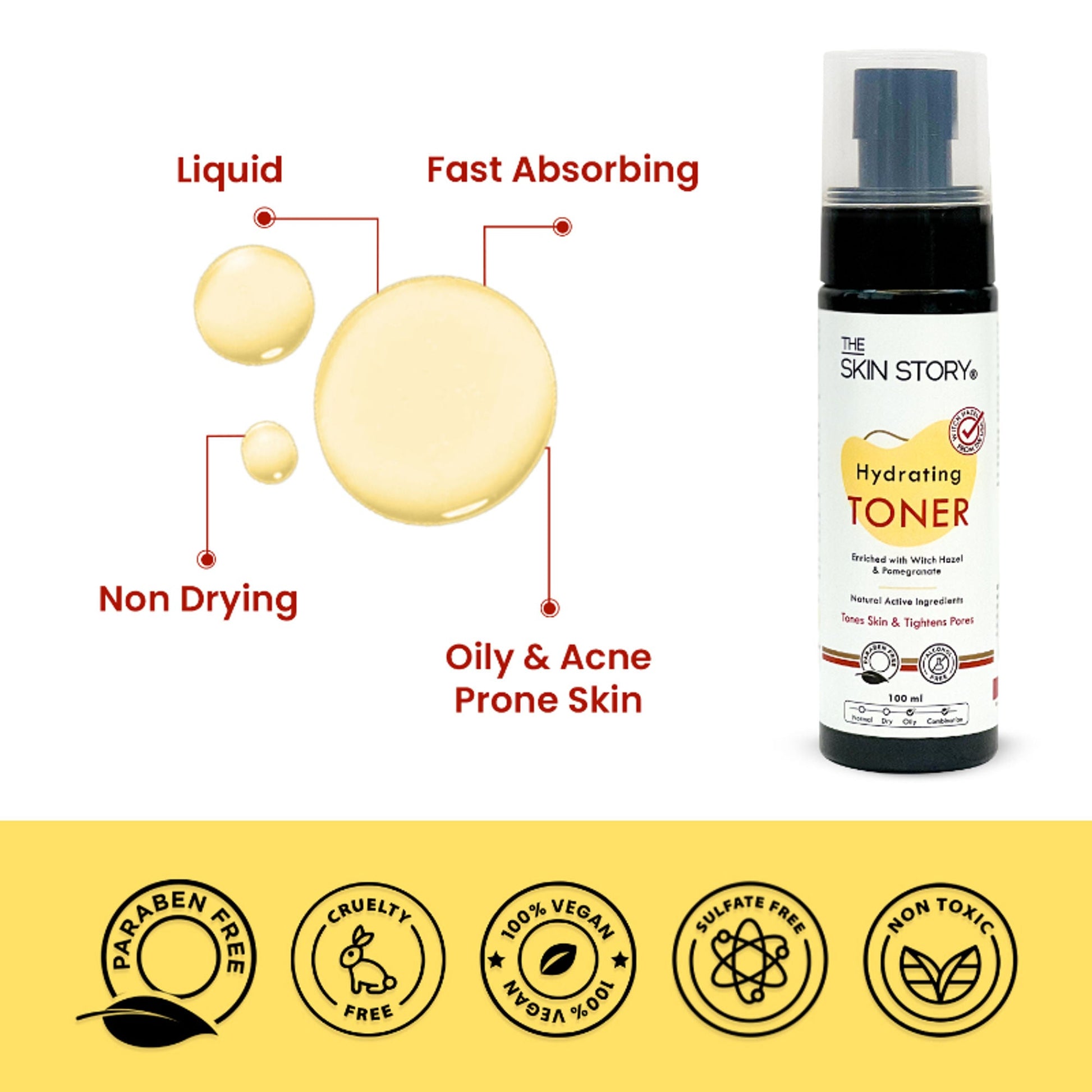 The Skin Story Water-like Hydrating Face Toner For Oily Acne Prone Skin With AloeVera  Grab2Buy The Skin Story Grab2Buy