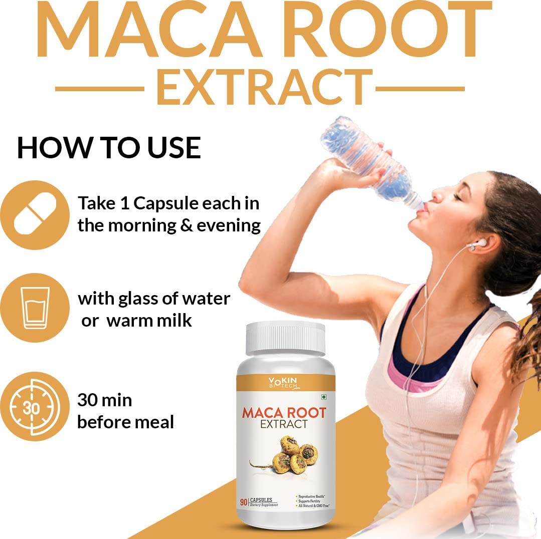 Vokin Biotech Maca Root Extract 800mg For Energy, Strength & Reproductive Health  Grab2Buy Vokin Biotech Grab2Buy