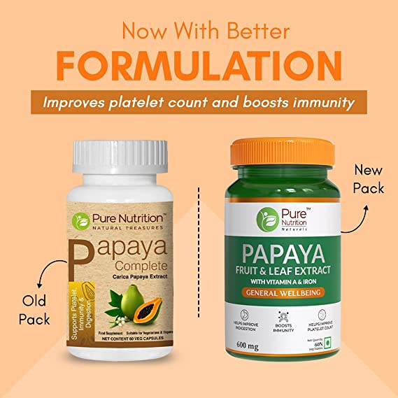 Pure Nutrition Papaya Complete Capsules - Grab2buy