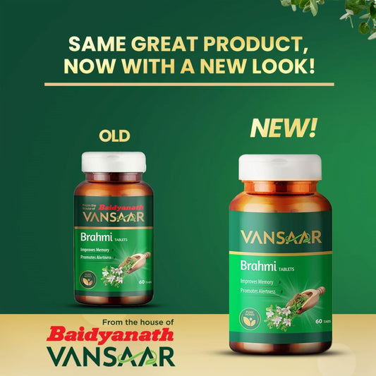 Baidyanath Vansaar Brahmi Tablets - Grab2buy