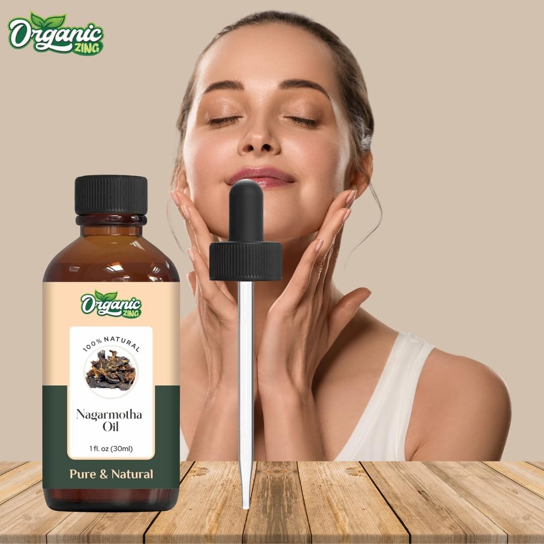 Organic Zing Nagarmotha (Cyperus Scariosus) Oil | Pure & Natural Essential Oil for Aroma, Diffuser, Skincare & Massage