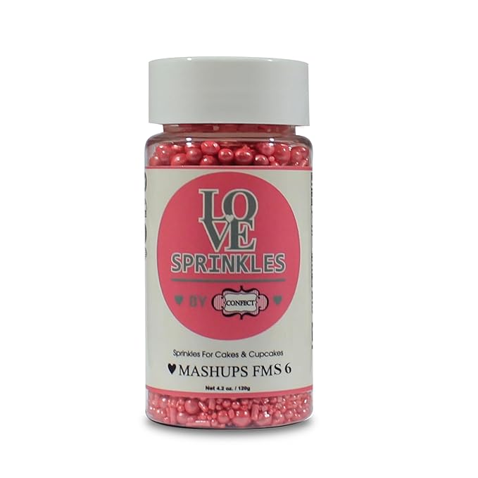 Confect Crimson Pink | Sprinkles Bottle for Decoration Bottle