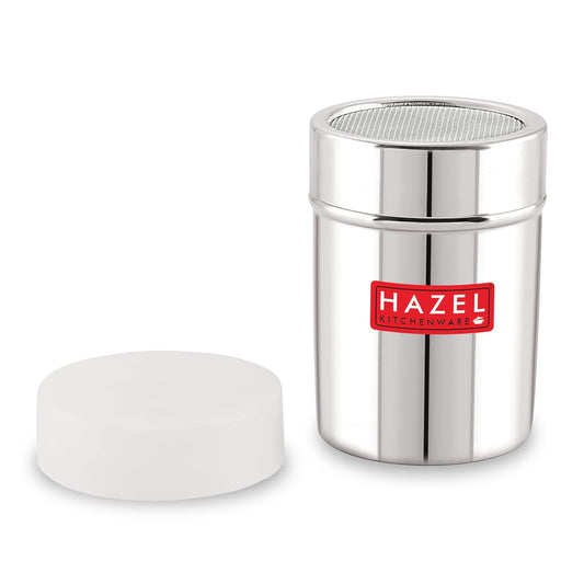 HAZEL Stainless Steel Powder Shaker with ABS Lid | 310 ML