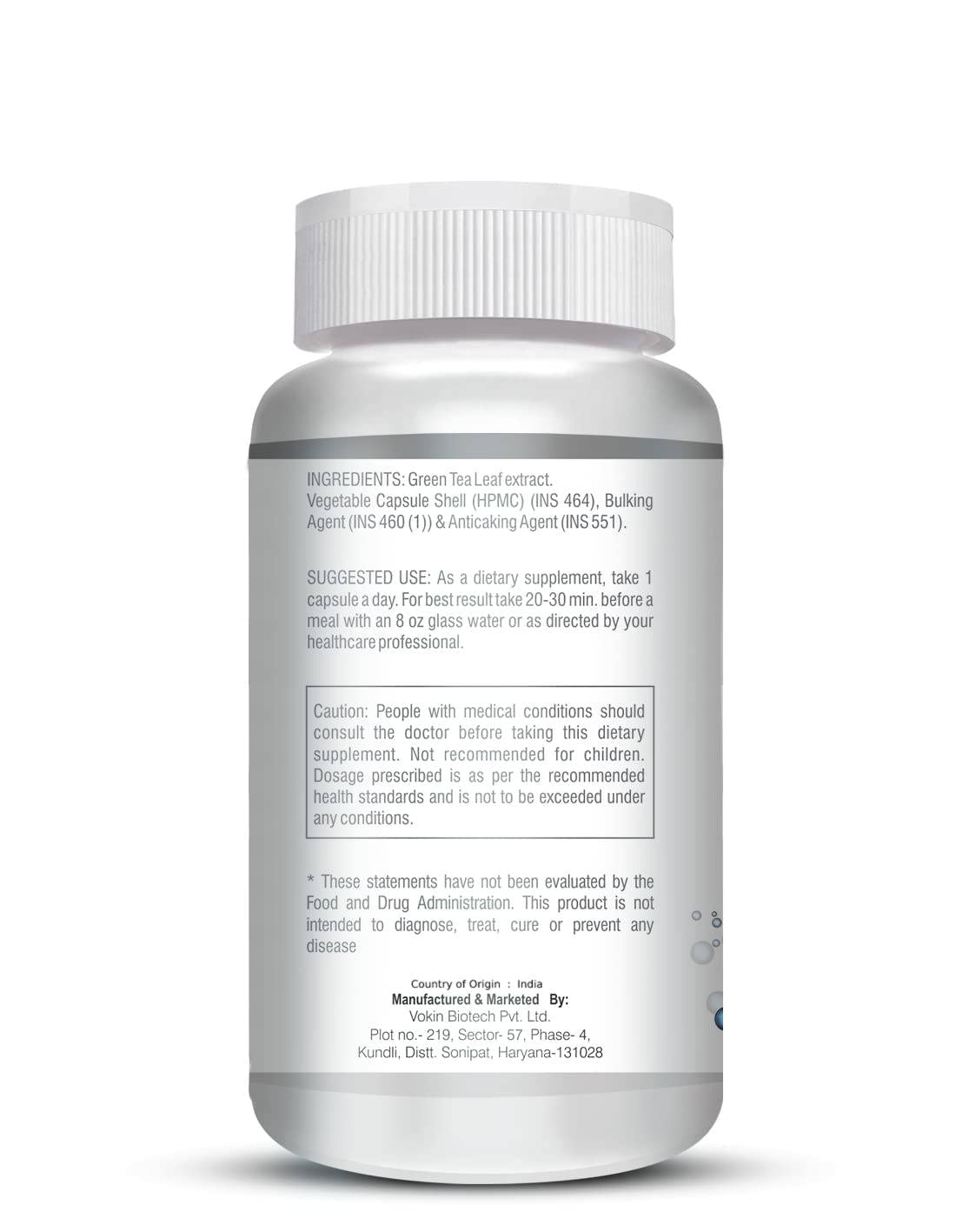 Vokin Biotech Green Tea Leaf Extract-90% Polyphenols & 45% EGCG– EGCG Supports Metabolism  Grab2Buy Vokin Biotech Grab2Buy