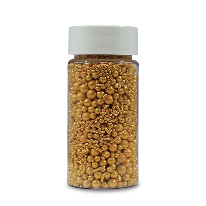 Confect Gold | Sprinkles Bottle for Decoration Bottle