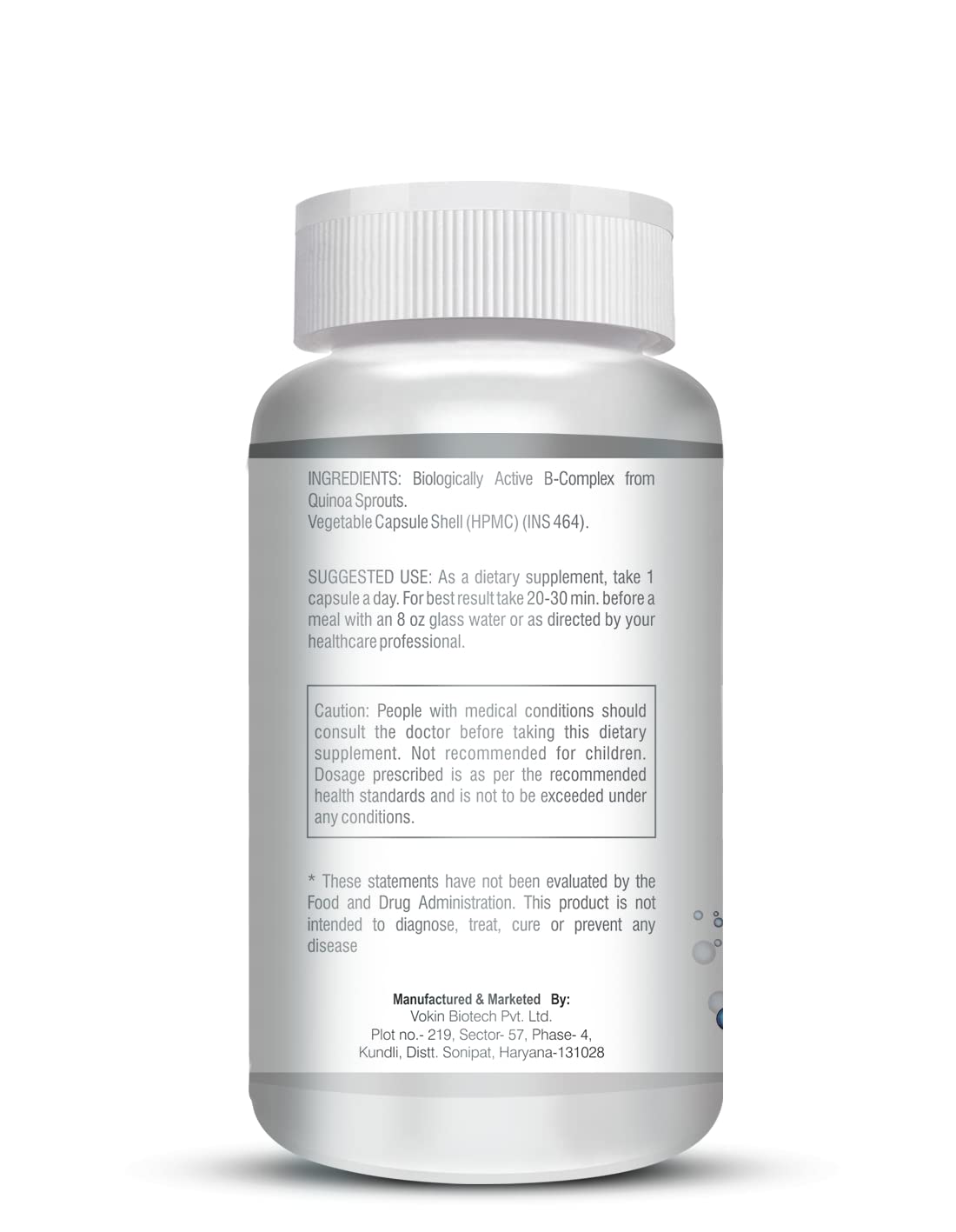 Vokin Biotech 100% Natural Vitamin B-Complex Capsules  Grab2Buy Vokin Biotech Grab2Buy