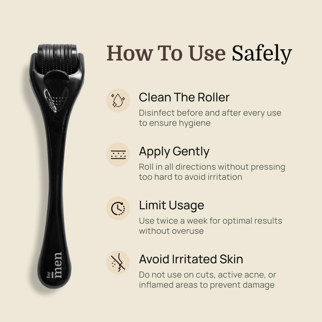 ForMen Derma Roller for Hair Growth For Scalp, Beard 