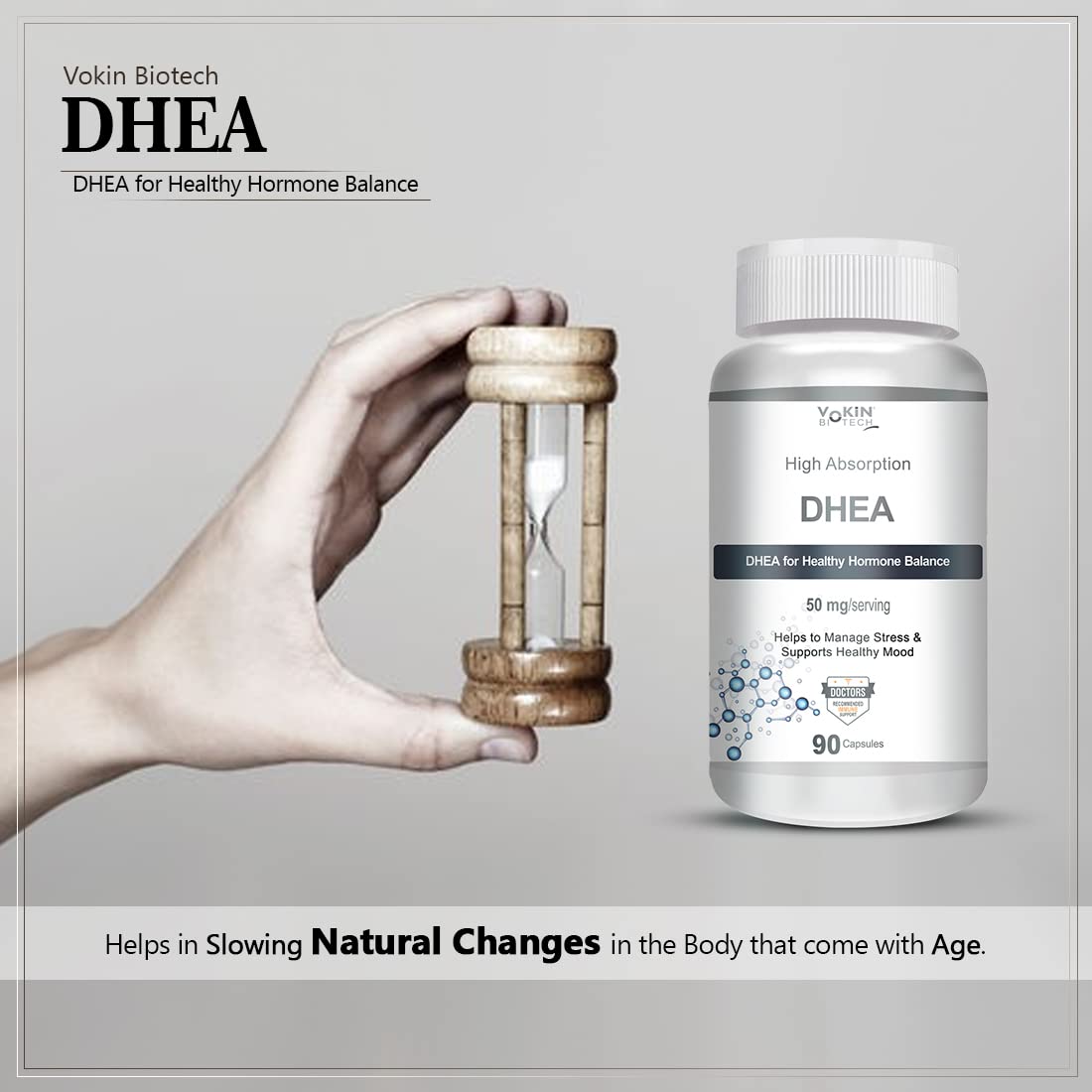 Vokin Biotech DHEA 50mg | Supports Healthy Mood |  Grab2Buy Vokin Biotech Grab2Buy