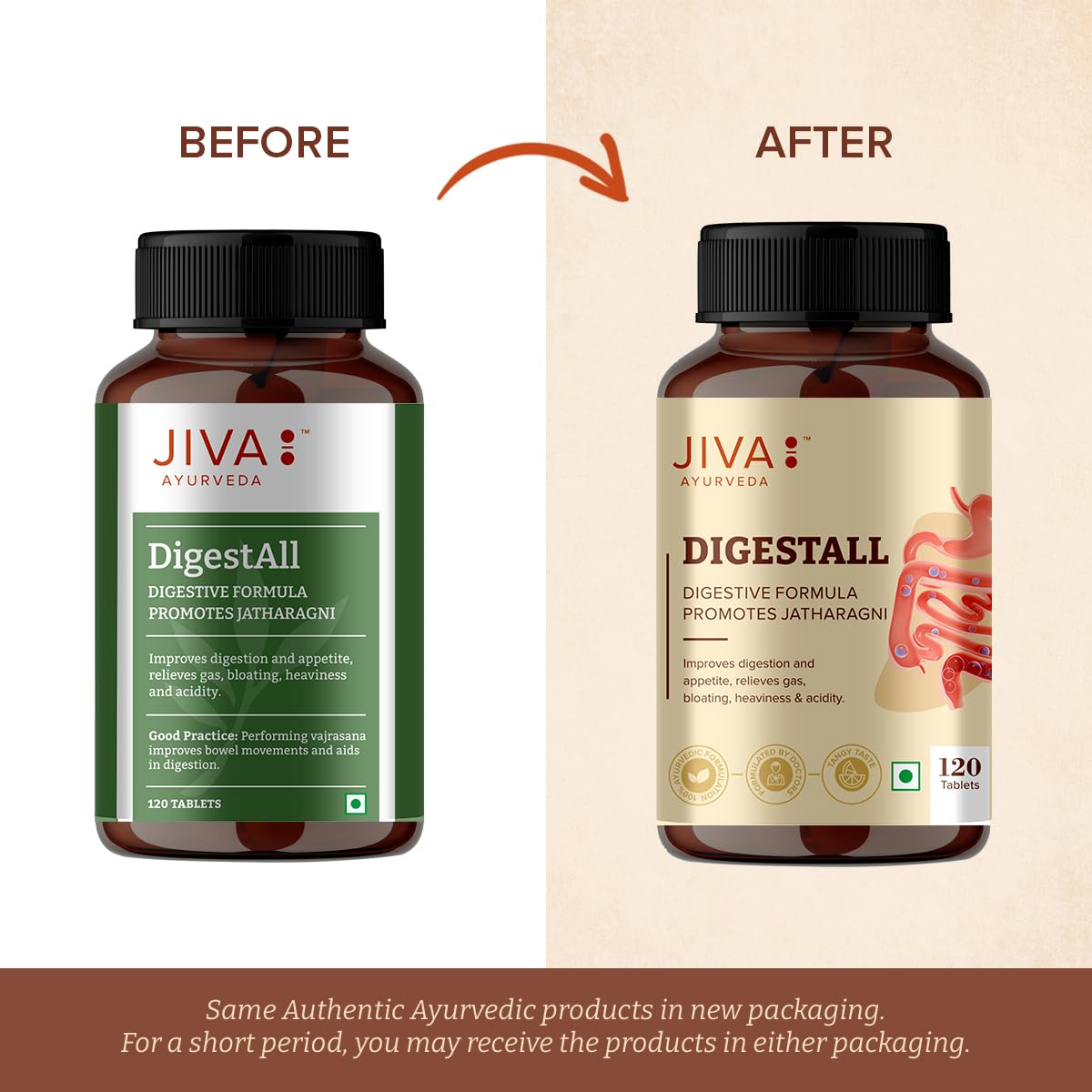 Jiva Ayurveda Digestall Tablets 