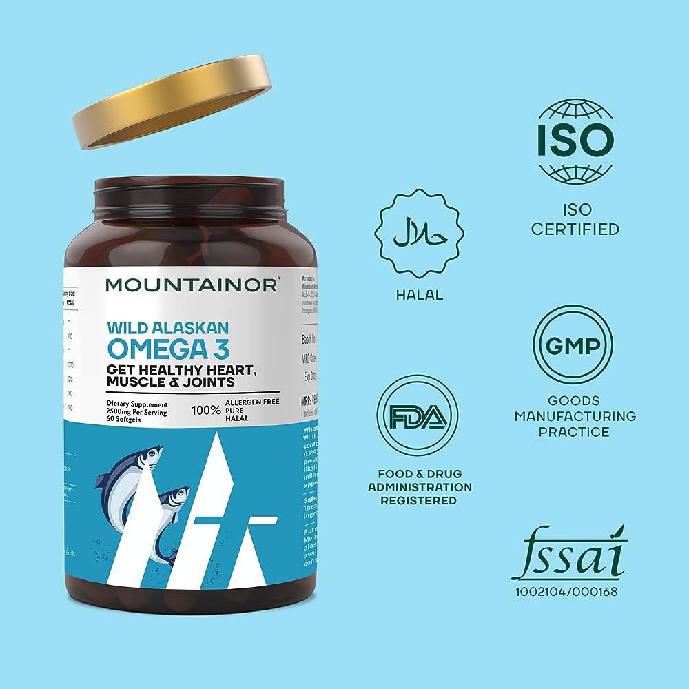 Mountainor Wild Alaska Omega-3 Soflgels 
