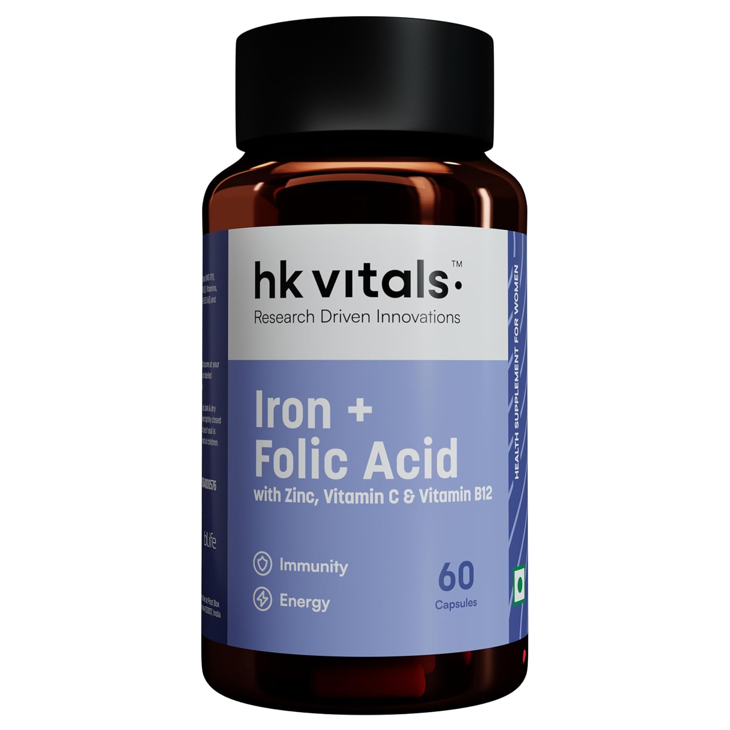 HK Vitals Iron and Folic Acid Capsules - Grab2buy