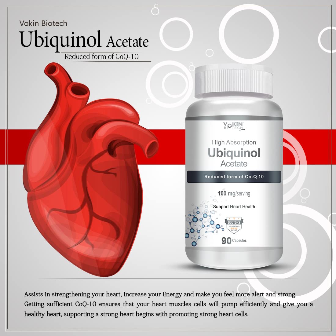 Vokin Biotech Ubiquinol - Acetate – Support Heart Health  Grab2Buy Vokin Biotech Grab2Buy