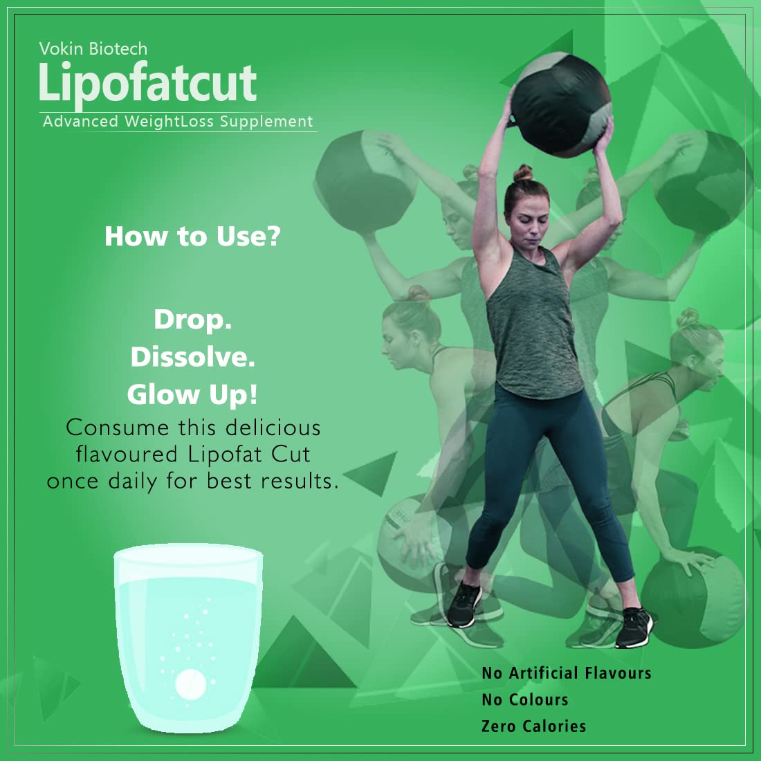 Vokin Biotech LipoFat cut Dietary Supplement Effervescent Water Soluble Tablets  Grab2Buy Vokin Biotech Grab2Buy