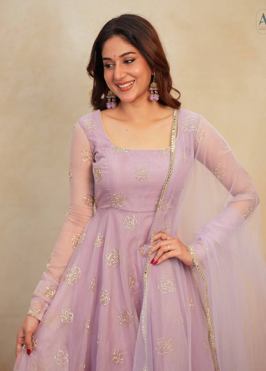 Yash Enterprise Light Peach Organza Party Wear Embroidery Suit Set  Grab2Buy Yash Enterprise Grab2Buy
