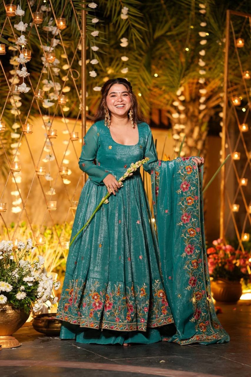 Yash Enterprise Rama Crunchy Silk Party Wear Embroidery Suit Set  Grab2Buy Yash Enterprise Grab2Buy