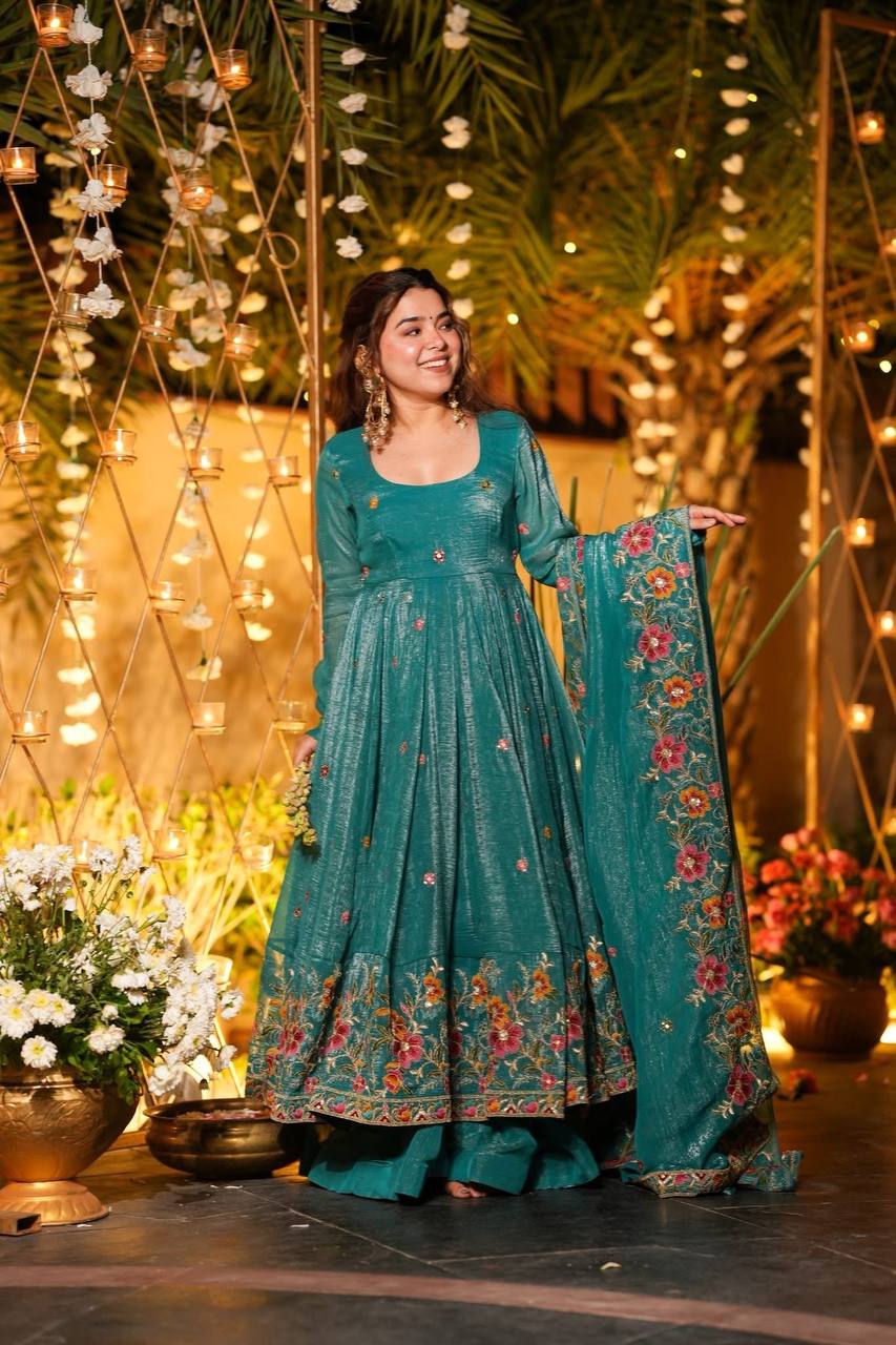Yash Enterprise Rama Crunchy Silk Party Wear Embroidery Suit Set  Grab2Buy Yash Enterprise Grab2Buy