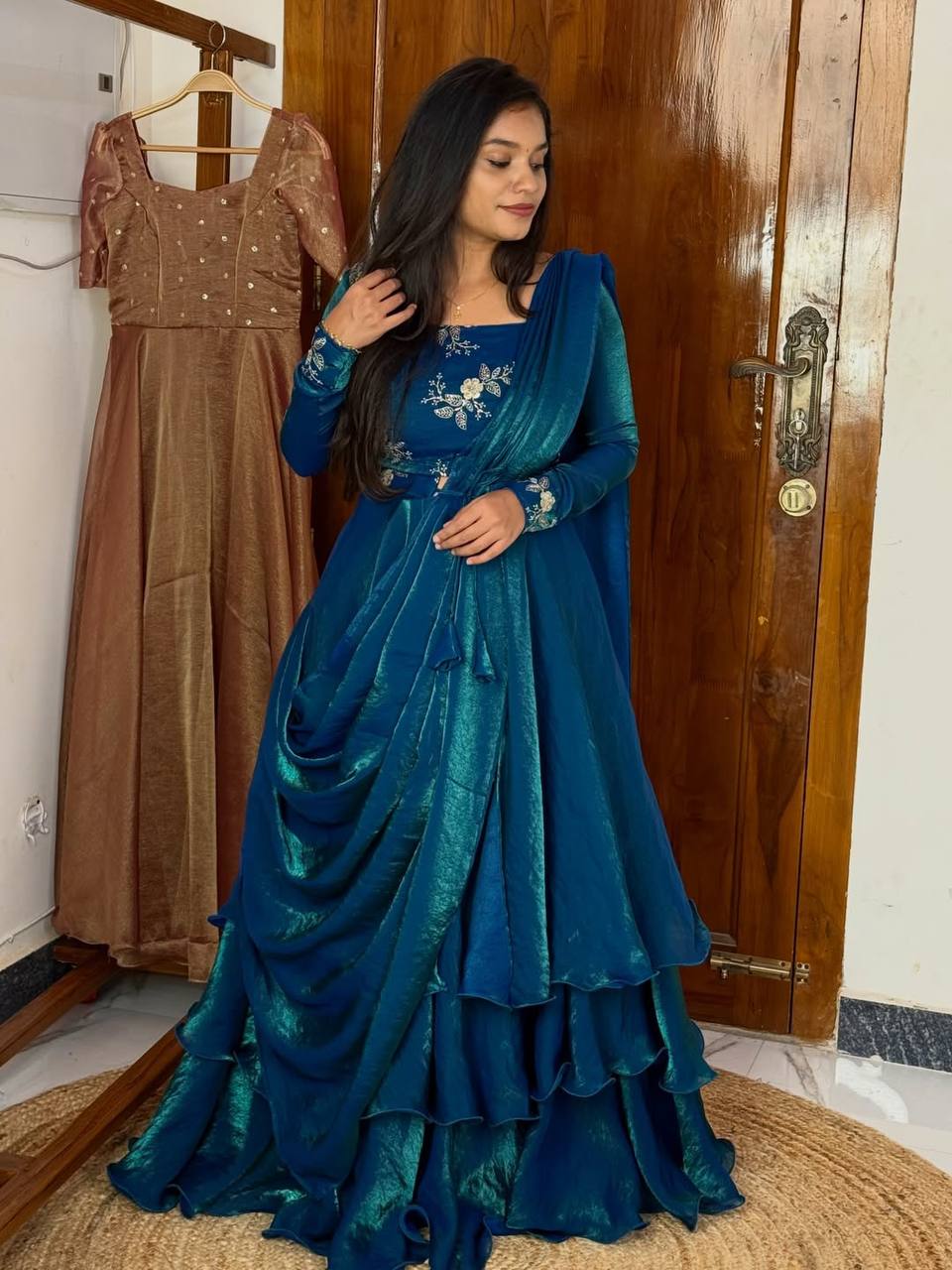 Yash Enterprise Rama Fandy Silk Party Wear Embroidery Suit Set  Grab2Buy Yash Enterprise Grab2Buy