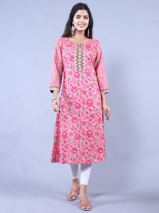 HERE&NOW Printed Straight Regular Fit Kurta