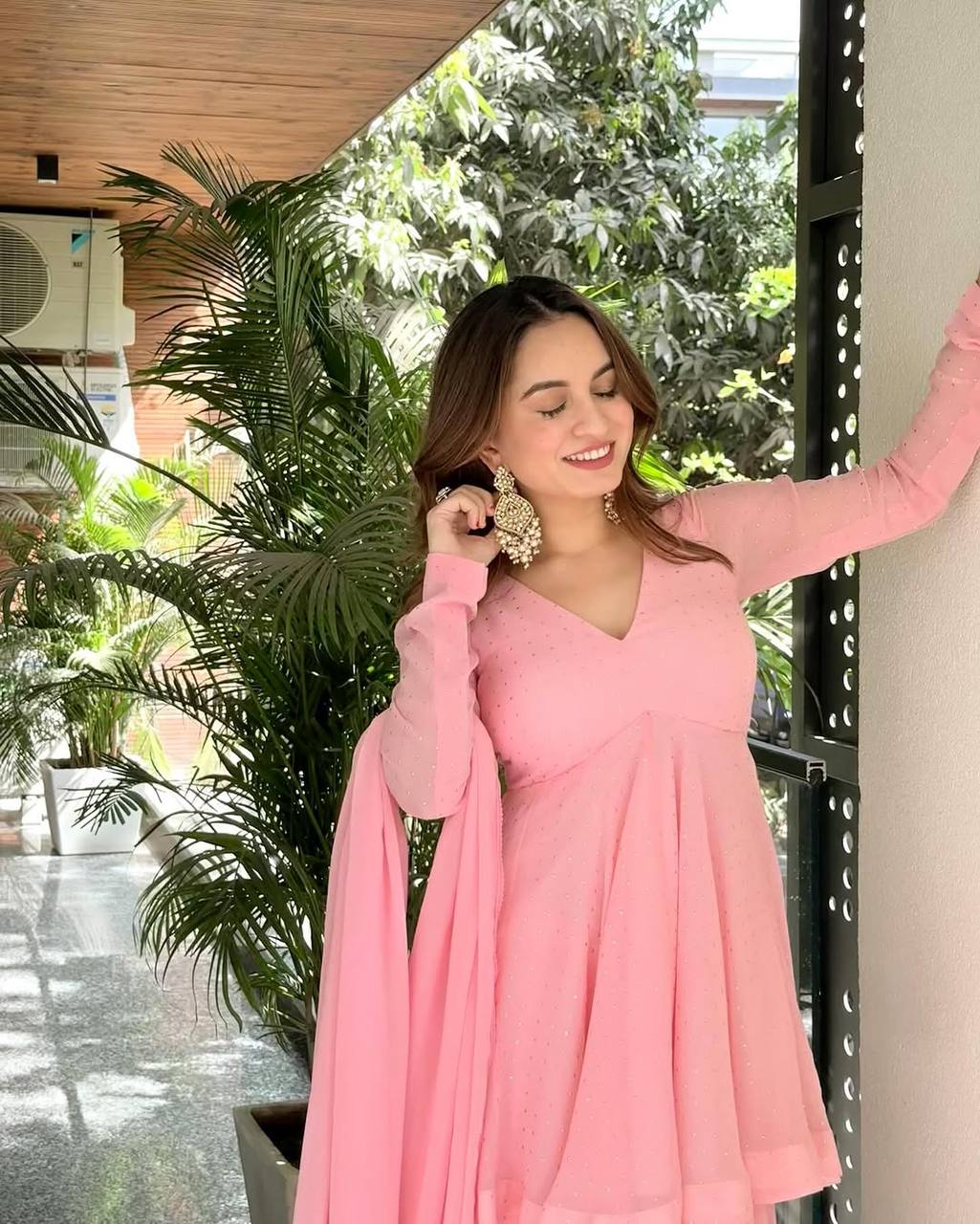 Yash Enterprise Pink Blooming Silk Party Wear Sharara Suit Set  Grab2Buy Yash Enterprise Grab2Buy