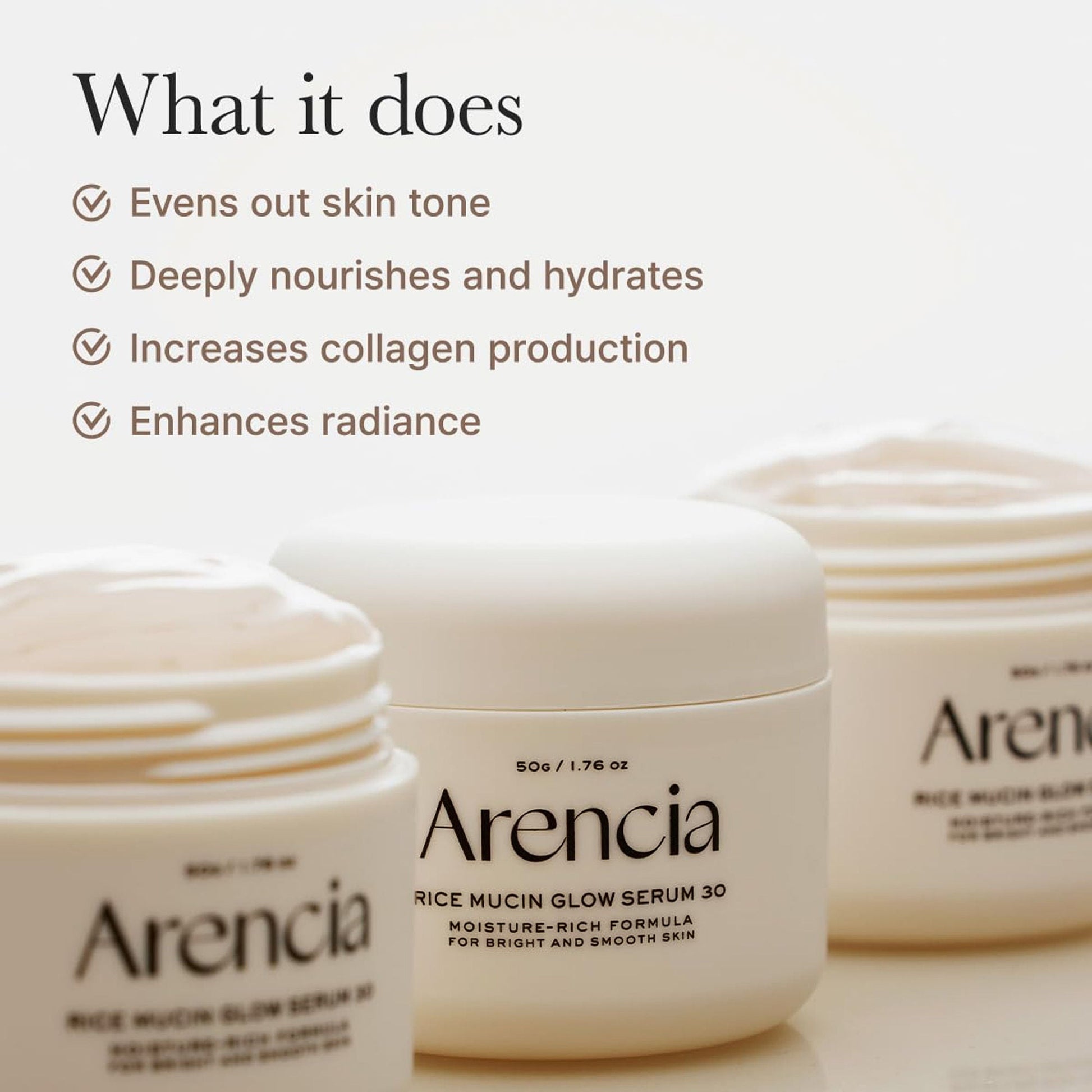 Arencia Rice Mucin Glow Serum 30