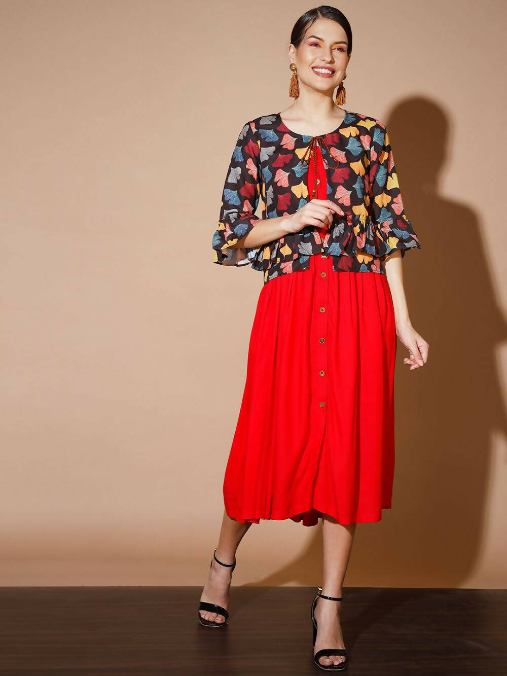 Myshka Women Multi Solid Dresses