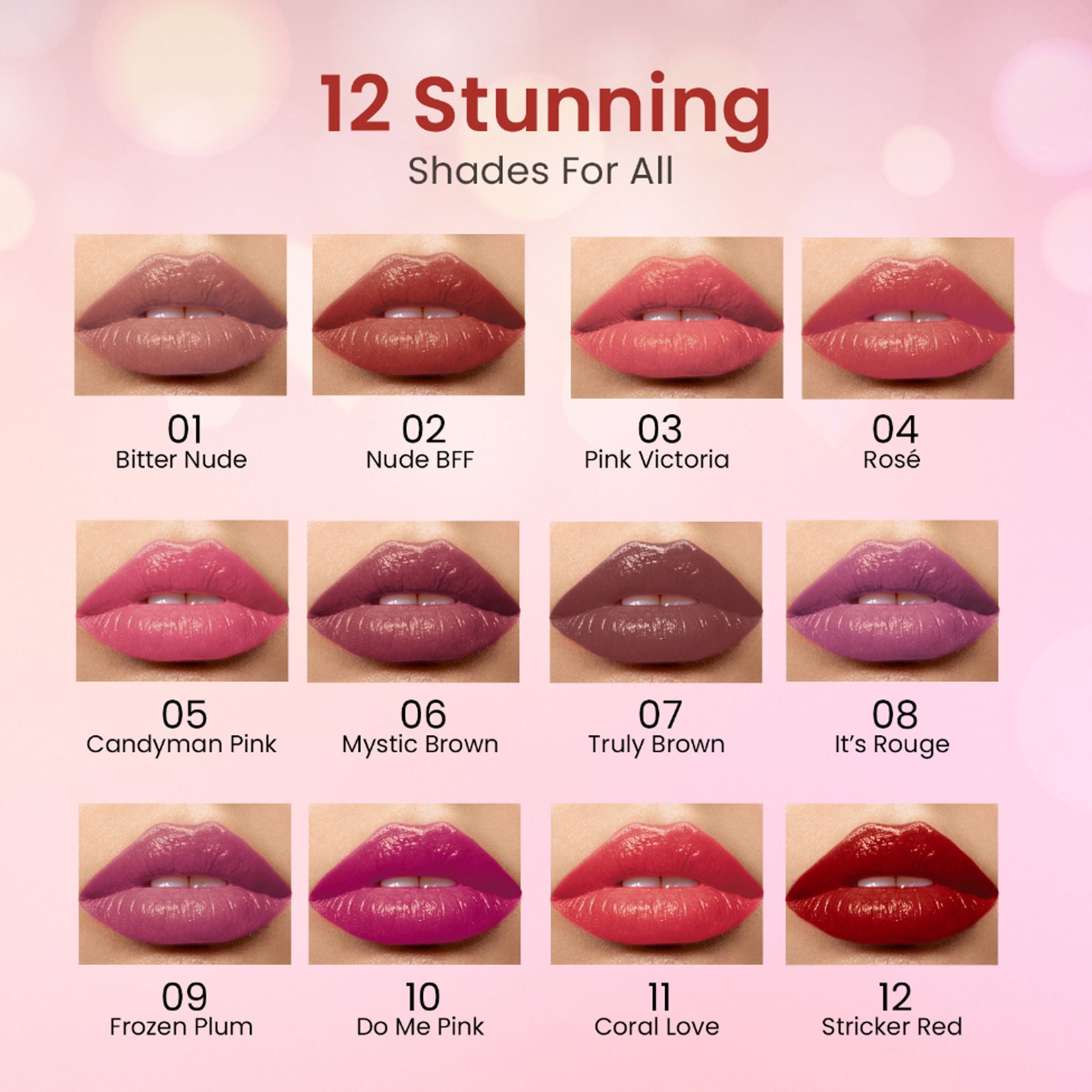 Swiss Beauty My Shine High Pigmented & Long-Lasting Lipstick Enriched with Vitamin E - 03 Pink Victoria
