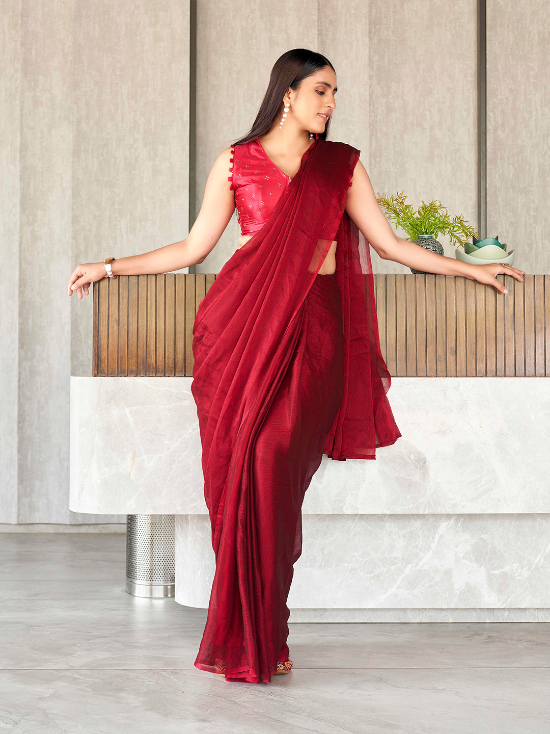 Tikhi Imli Polyester Ready to Wear Grab2Buy 