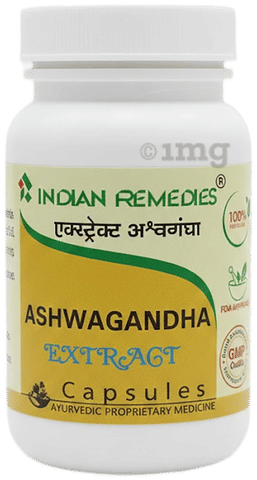 Indian Remedies Extract Of Ashwagandha Capsules 