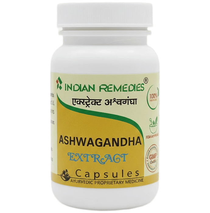 Indian Remedies Extract Of Ashwagandha Capsules 